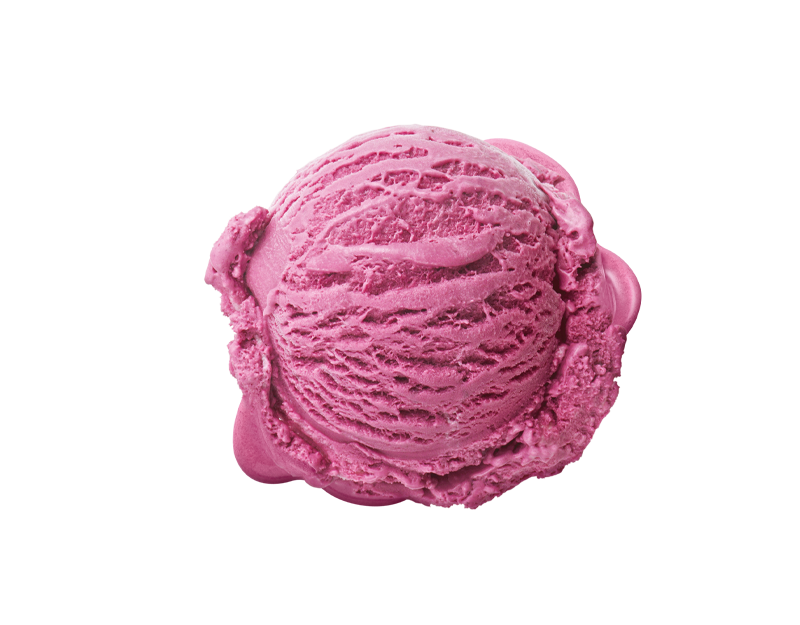 Black Doris Plum & Crème Fraîche ice cream scoop