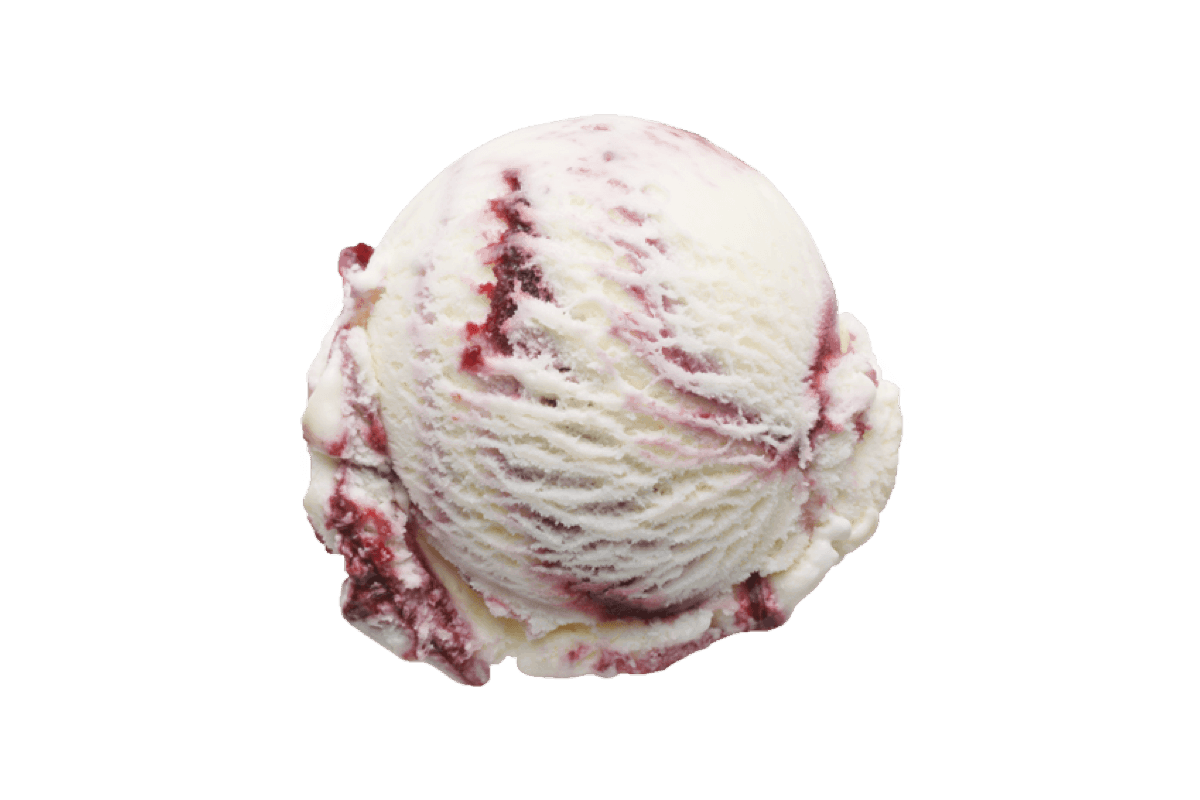 Boysenberry ice cream scoop