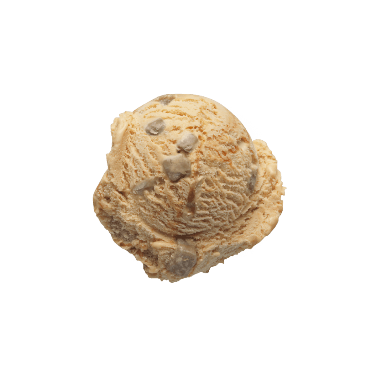 Caramel Fudge ice cream scoop