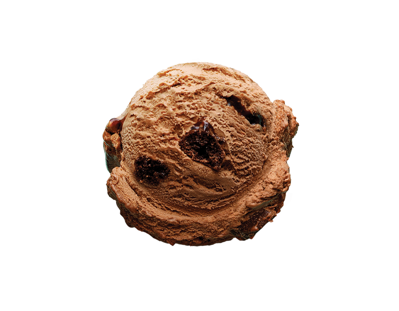 Chocolate Fudge Brownie (Plant Based) ice cream scoop