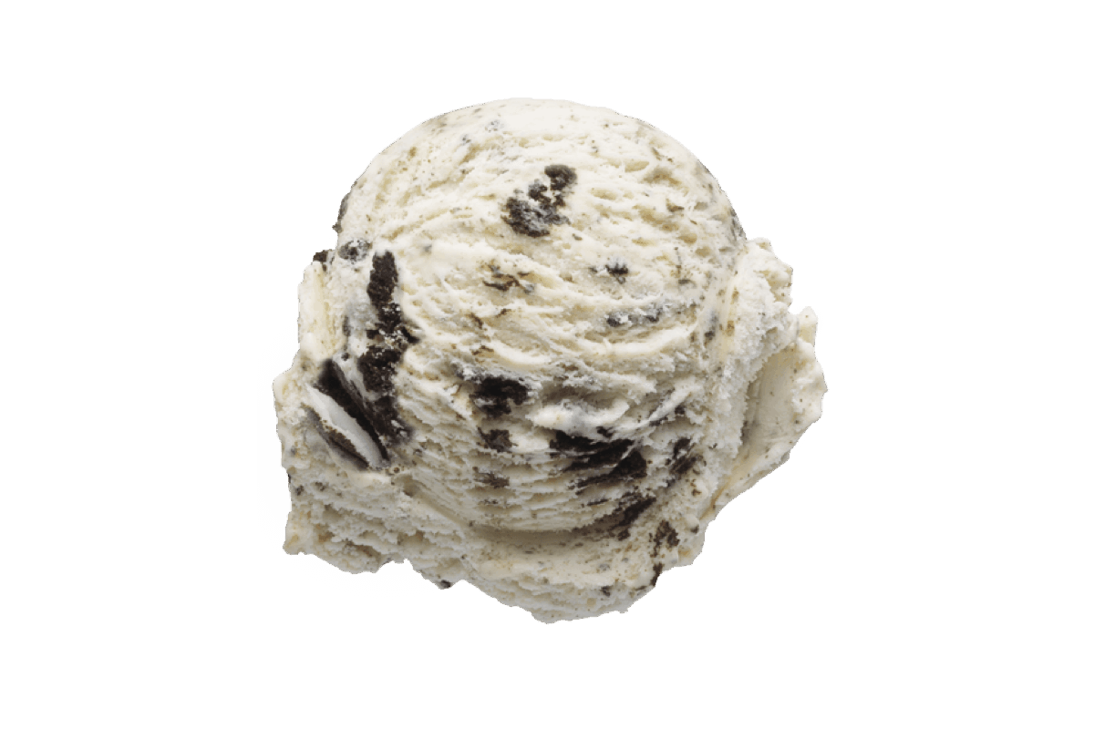 Cookies & Cream ice cream scoop