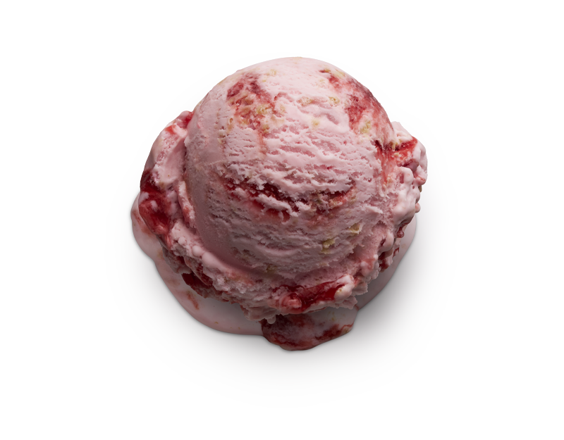 Strawberry Cheesecake ice cream scoop